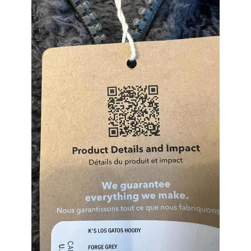 $99 Patagonia Kids Los Gatos Hoody Forge Grey Size XL Jacket Coat - Picture 6 of 6